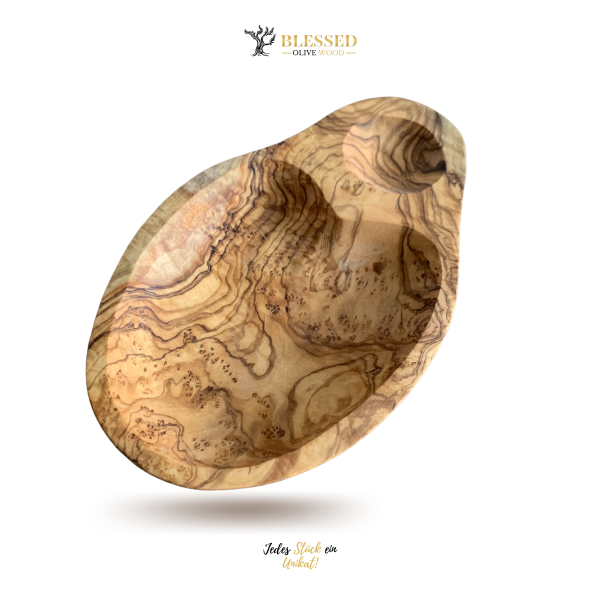 Olivenschale Oliven Piker Schale Schälchen Holz aus Olivenholz 2er Set
